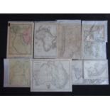 A collection of world atlas maps, mainly 19th century including: Keith Johnston, Australia; C Smith,