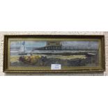 •Leslie F Belton (1912-1992) THE LIFEBOAT STATION, BEMBRIDGE Signed pastel, dated '70, 10 x 35cm and