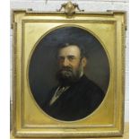 19th Century English School PORTRAIT OF A GENTLEMAN, MAJOR GENERAL W H CRICHTON CB Unsigned oil on