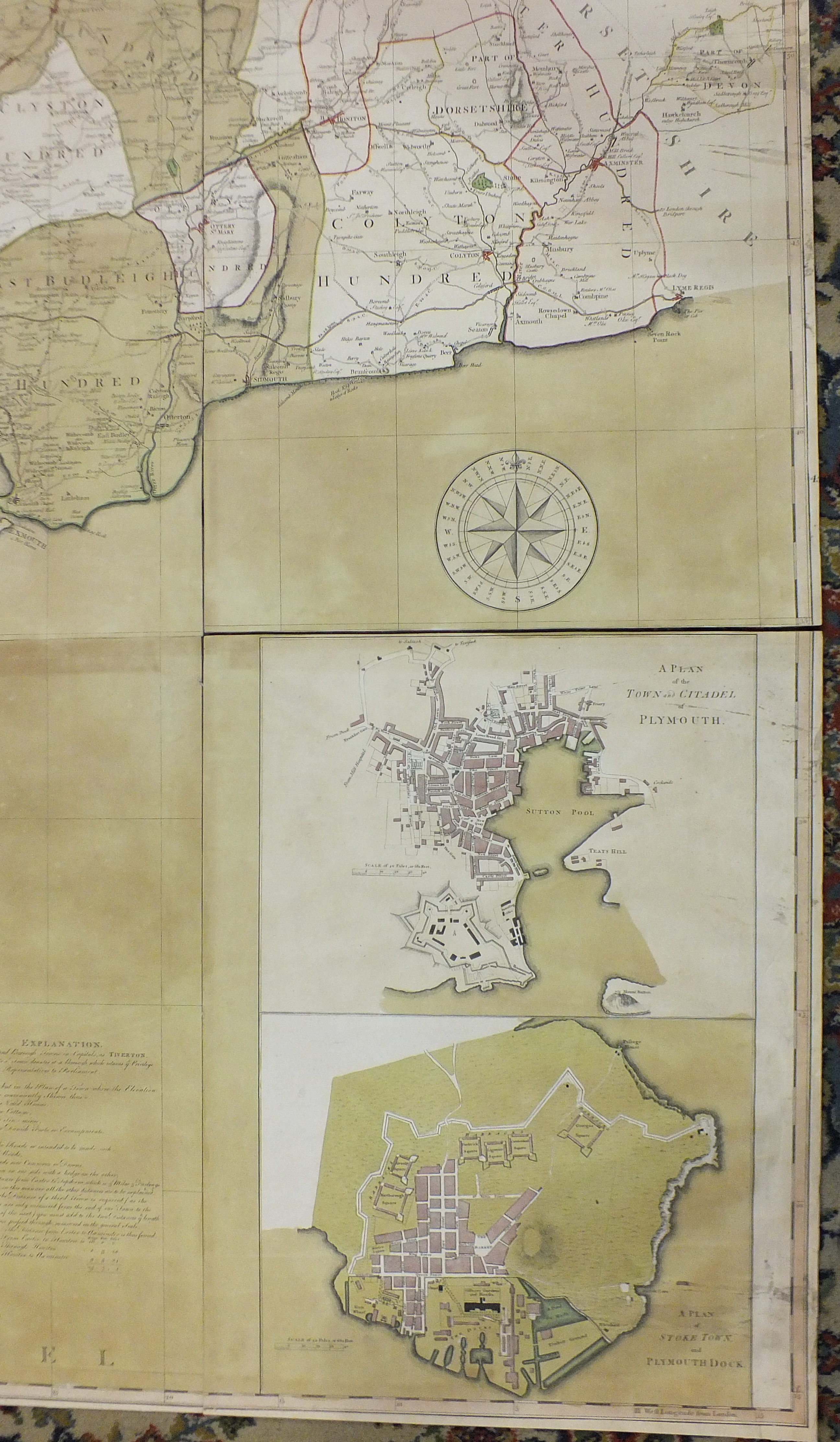 Donn (Benjamin), "A Map of the County of Devon with the City & County of Exeter, Delineated from - Bild 5 aus 5