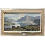 •W H Burns GLEN-VEACH, CO. DONEGAL Signed oil on board, titled verso, 28.5 x 59cm.