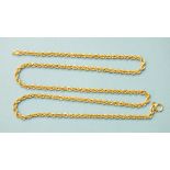 A 9ct gold rope-link neck chain, 51cm, 4.5g.