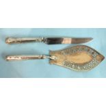 A George III fish slice by Peter & Ann Bateman, with pierced and engraved decoration, London 1795