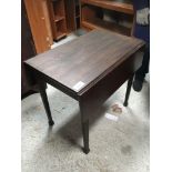 MAHOGANY DROP LEAF TABLE