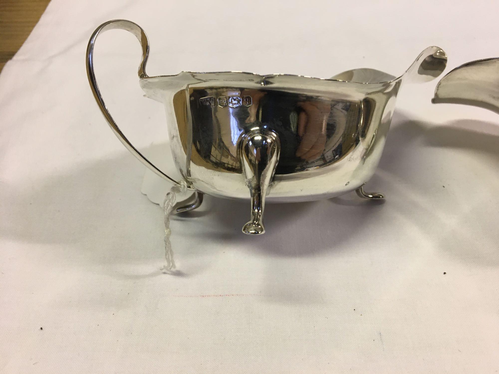 PAIR SILVER SAUCE BOATS - Image 3 of 5