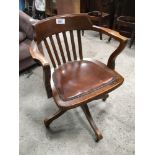 OAK OFFICE CHAIR (AF)