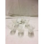 6 WATERFORD CRYSTAL GLASSES (AF)