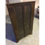 PINE & PLYWOOD CORNER CUPBOARD (AF)