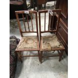 2 BEDROOM CHAIRS & TABLE (AF)