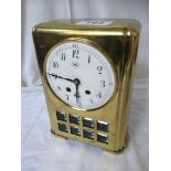 LENZKIRCH BRASS CLOCK- NO KEY