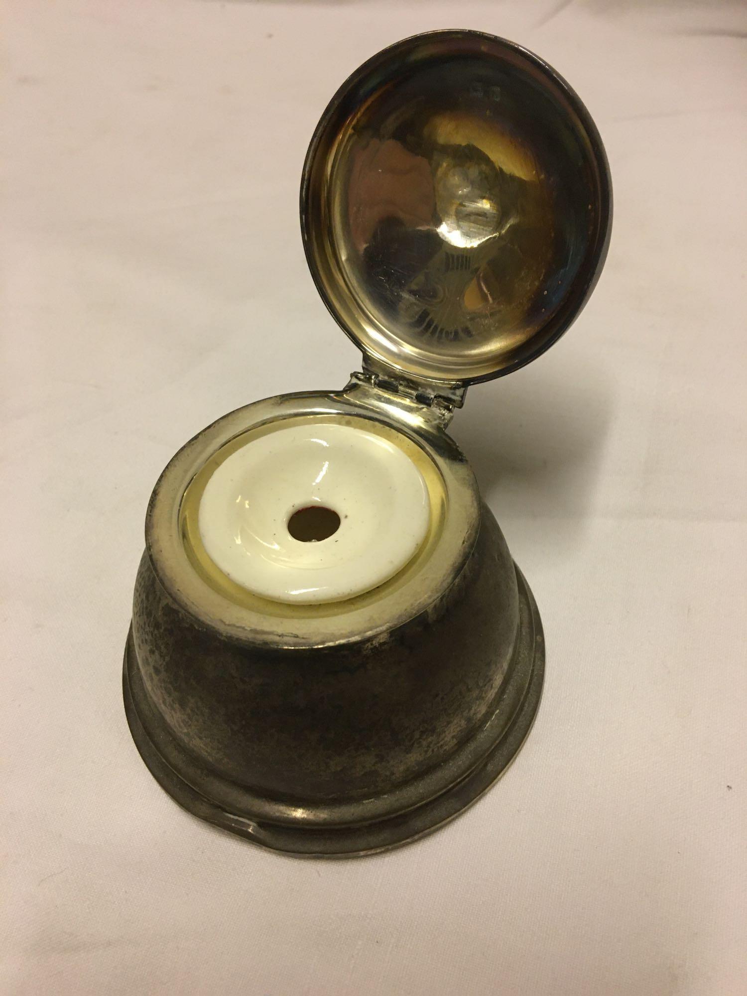 SILVER INKWELL - Image 2 of 6