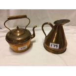 COPPER KETTLE & JUG