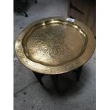 BRASS TOP TABLE