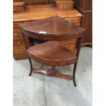 MAHOGANY CORNER WASH STAND