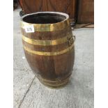 OAK & BRASS STICK STAND BARREL (AF)