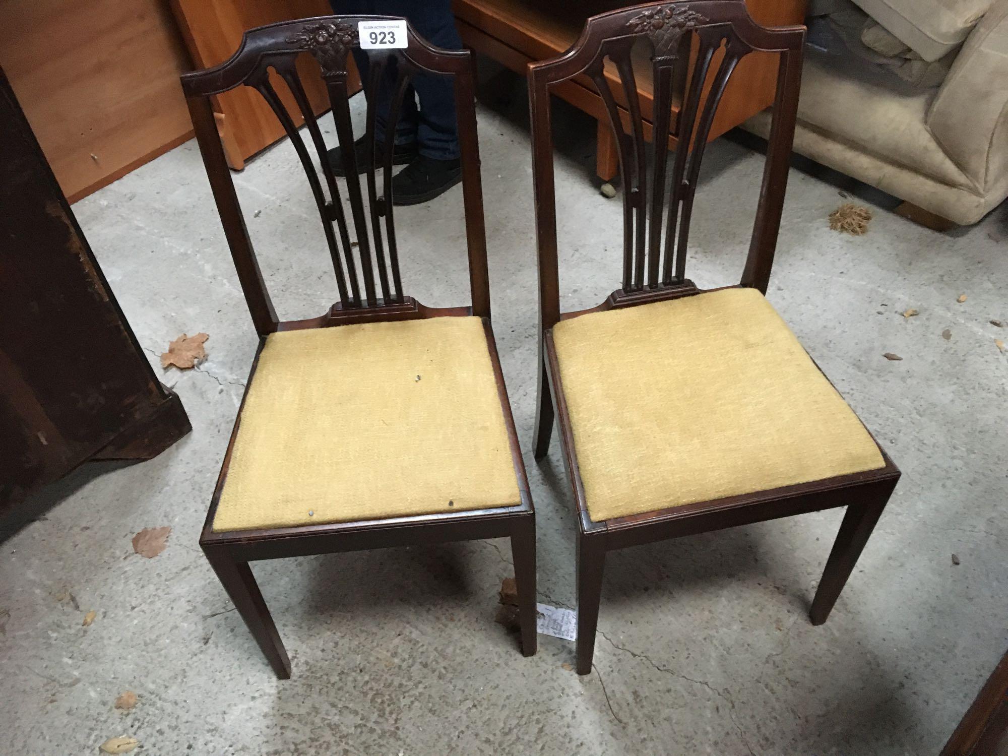 2 DINING ROOM CHAIRS