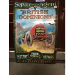 EAGLE STAR & BRITISH DOMINIONS ENAMEL ADVERTISING SIGN (AF)