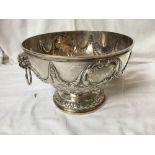 LARGE SILVER PUNCH BOWL - RE-ASSAYED BY LAO