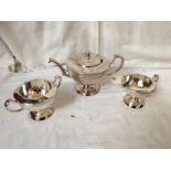 3 PCE SILVER PLATED TEA SERVICE