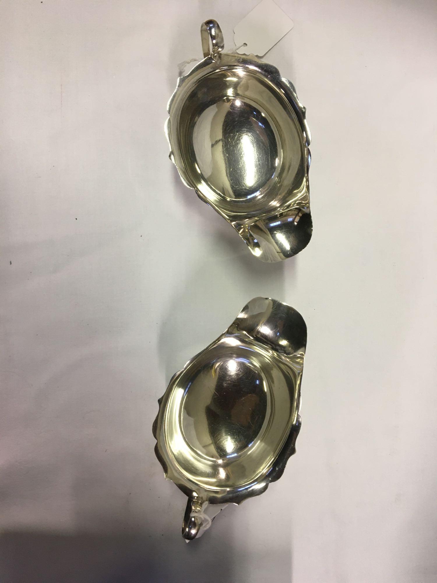 PAIR SILVER SAUCE BOATS - Image 2 of 5