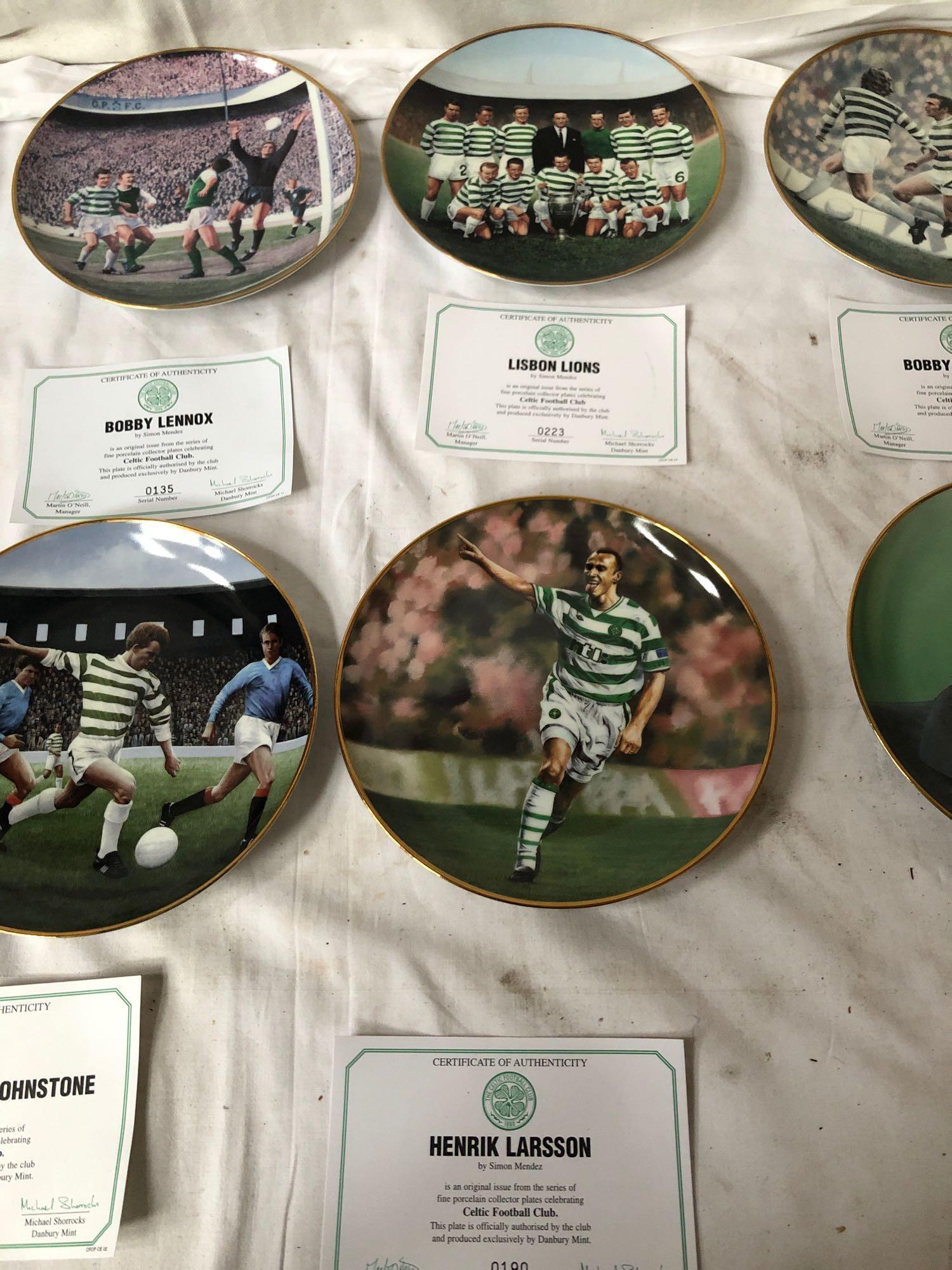 SET 12 CELTIC F C PLATES WITH CERTIFICATES BY DANBURY MINT - Bild 5 aus 8