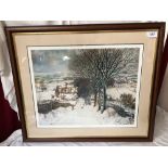 J McINTOSH PATRICK PRINT SIDLAW VILLAGE WINTER