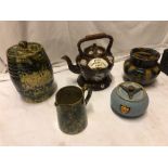 5 ITEMS POTTERY WARE (AF)