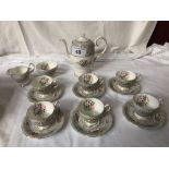 15 PCE GAINSBOROUGH QUEEN ANNE TEA SERVICE