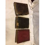 BOX 3 VICTORIAN PHOTO ALBUMS(AF)