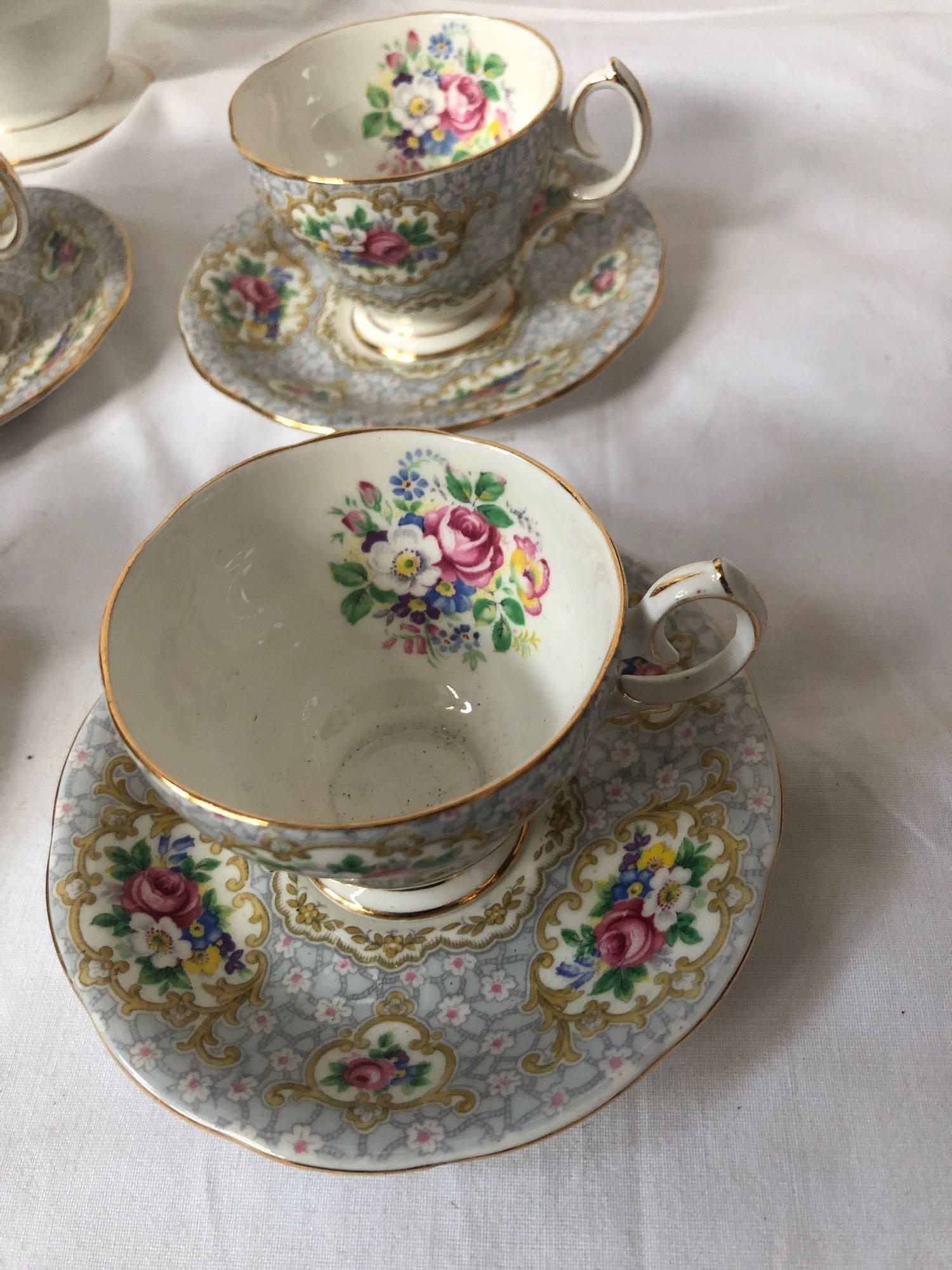 15 PCE GAINSBOROUGH QUEEN ANNE TEA SERVICE - Image 2 of 5