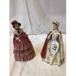 2 ROYAL DOULTON FIGURINES BESS 2002 A VICTORIAN LADY 727