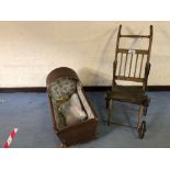 CRIB & INVALID CHAIR (AF)