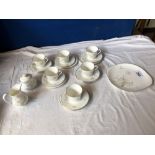 21 PCE ROYAL DOULTON FLIRTATION TEA SERVICE