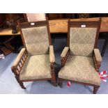 2 PARLOUR CHAIRS (AF)