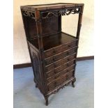 ORIENTAL HARD WOOD CABINET