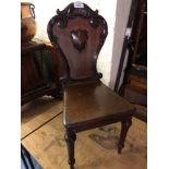 MAHOGANY HALL CHAIR (AF)