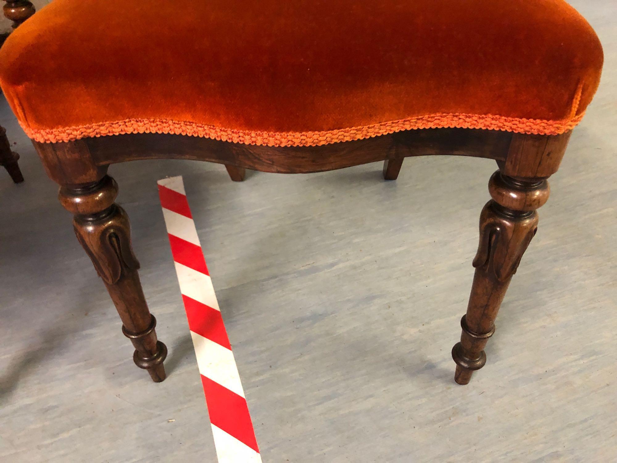 4 VICTORIAN ROSEWOOD DINING ROOM CHAIRS - Image 2 of 3