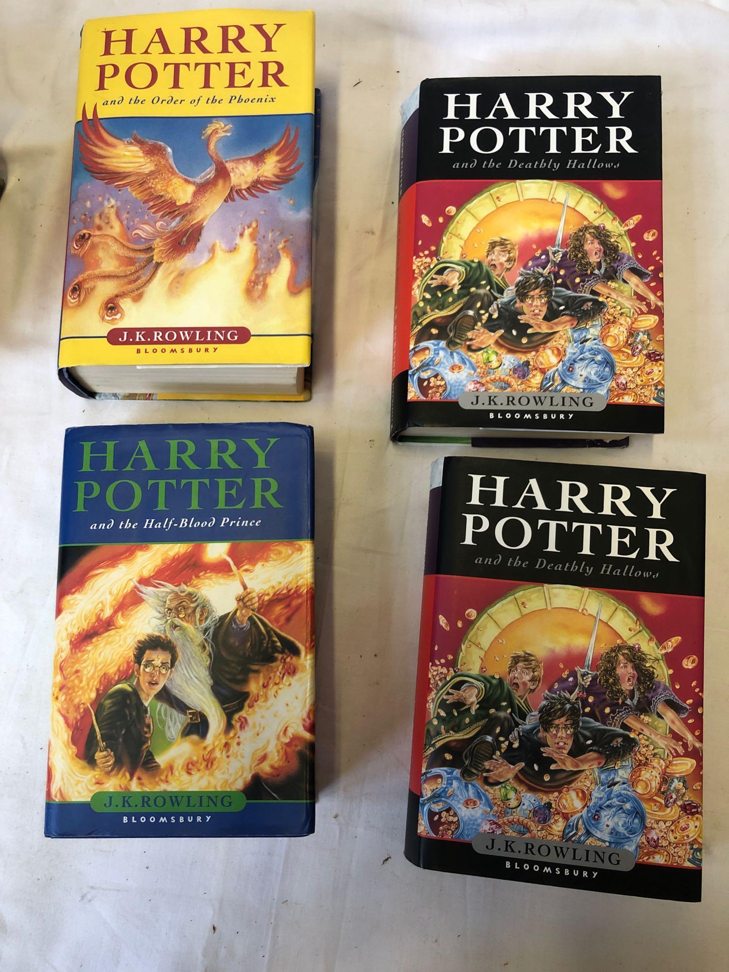 4 HARRY POTTER 1ST EDITION BOOKS (AF)