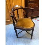 INLAID CORNER CHAIR