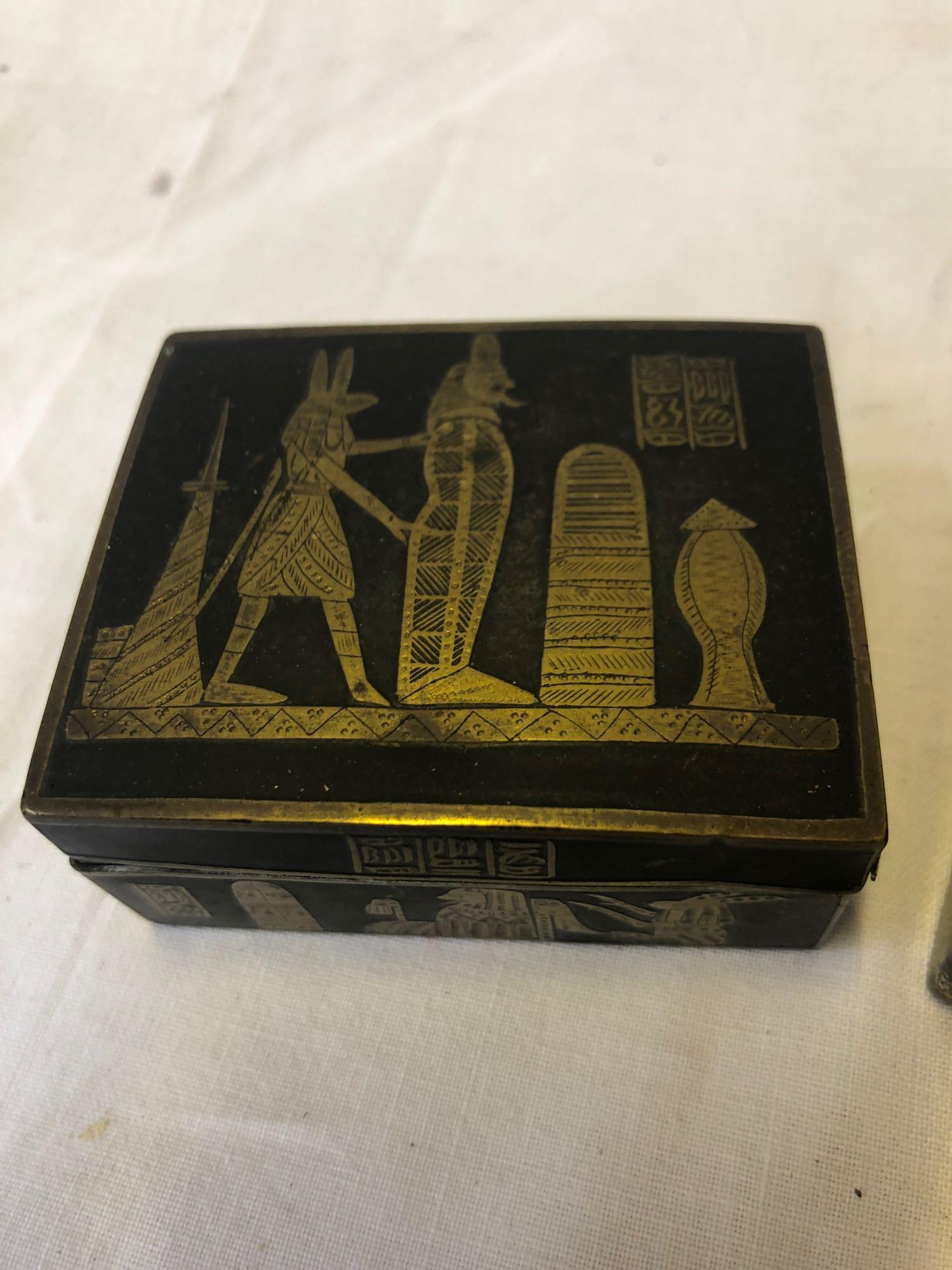 ORIENTAL METAL BOX & LACQUERED BOX - Image 2 of 5