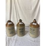 3 STONEWARE JARS-SHARPE BROS AUSTRALIA / NZ (AF)