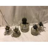 5 OIL LAMPS (AF)