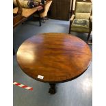 VICTORIAN ROSEWOOD PEDESTAL TABLE