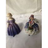 2 ROYAL DOULTON FIGURES- MONICA HN 1467 & MARIE HN 137