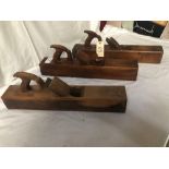 3 WOODEN JOINTER PLANES (AF)