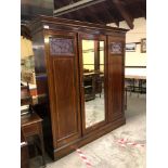 INLAID VICTORIAN WARDROBE