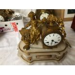 MARBLE LADY CLOCK (AF)