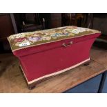 TAPESTRY TOPPED LINEN BOX