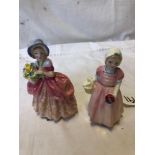 2 SMALL ROYAL DOULTON FIGURINES CISSIE 1809 TINKLE BELL 1677