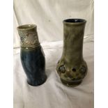 2 DOULTON STONEWARE VASES